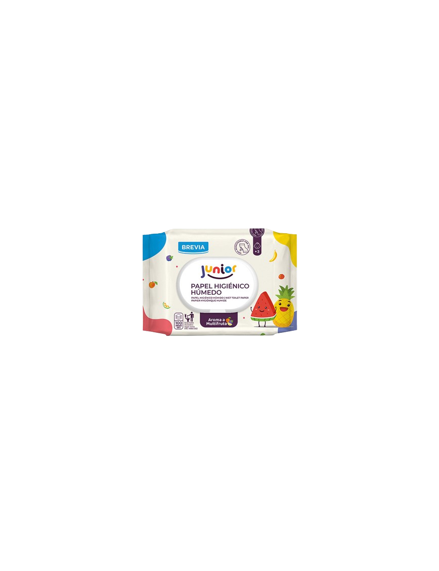 PAPEL HIGIENICO HUMEDO WC JUNIOR BREVIA P/100 UD