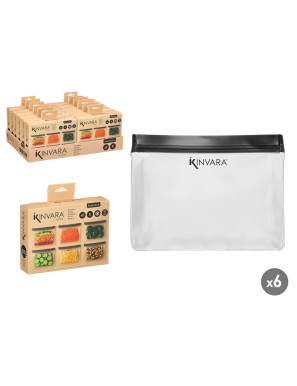 BOLSA CIERRE FACIL KINVARA REUSABLE PEVA 1L P/6 UD