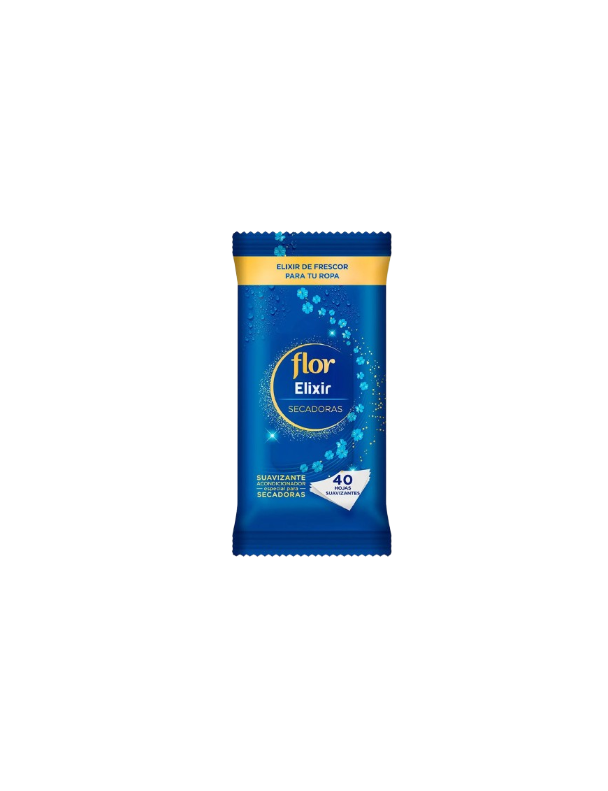 TOALLITAS SECADORA FLOR C/SUAVIZANTE  P/40 UD