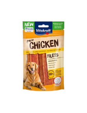 VITAKRAFT SNACK PERRO TIRAS DE POLLO FILET B/80GR
