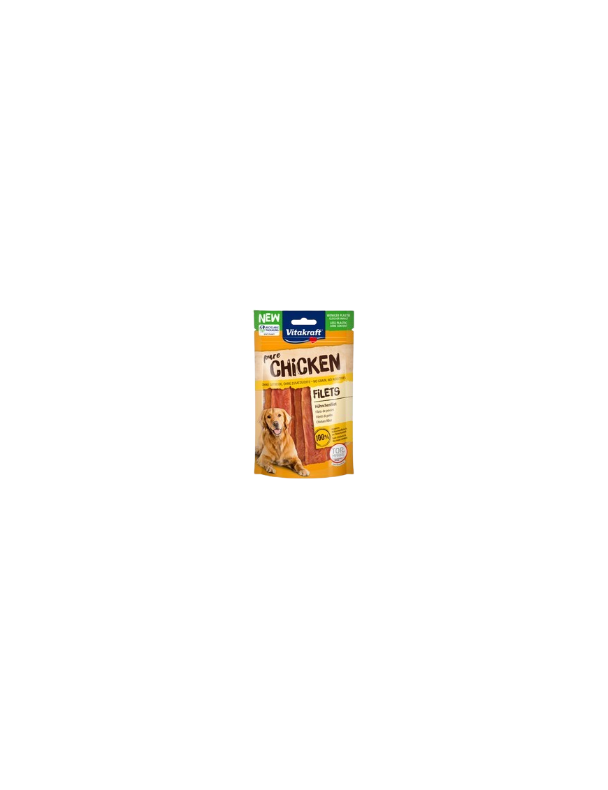 VITAKRAFT SNACK PERRO TIRAS DE POLLO FILET B/80GR