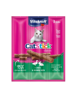 VITAKRAFT SNACK GATOS STICK MINI PATO/CONEJO B/3UD