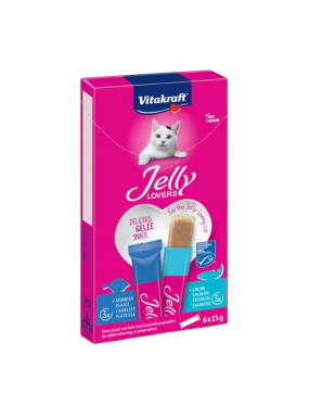 VITAKRAFT SNACK GATO JELLY LOVERS SALMON P/6UD