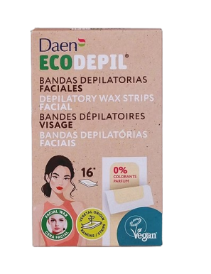 DEPILATORIO DAEN BANDAS FACIALES P/20UD