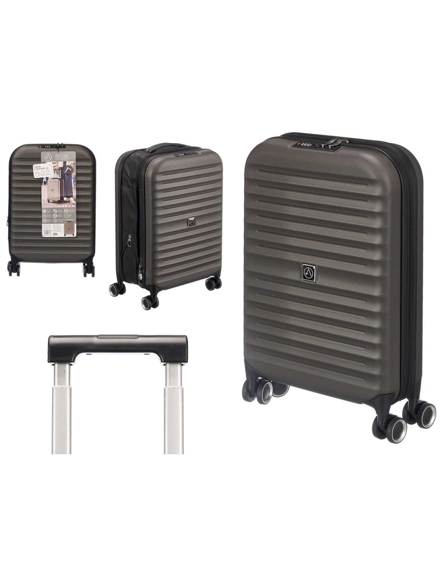 MALETA PLEGABLE C/CANDADO 37L ANTRACITA UD