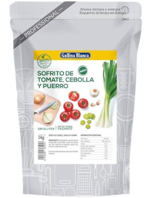 SOFRITO DE TOMATE,CEBOLLA Y PUERRO SUAVE GB B/1 KG