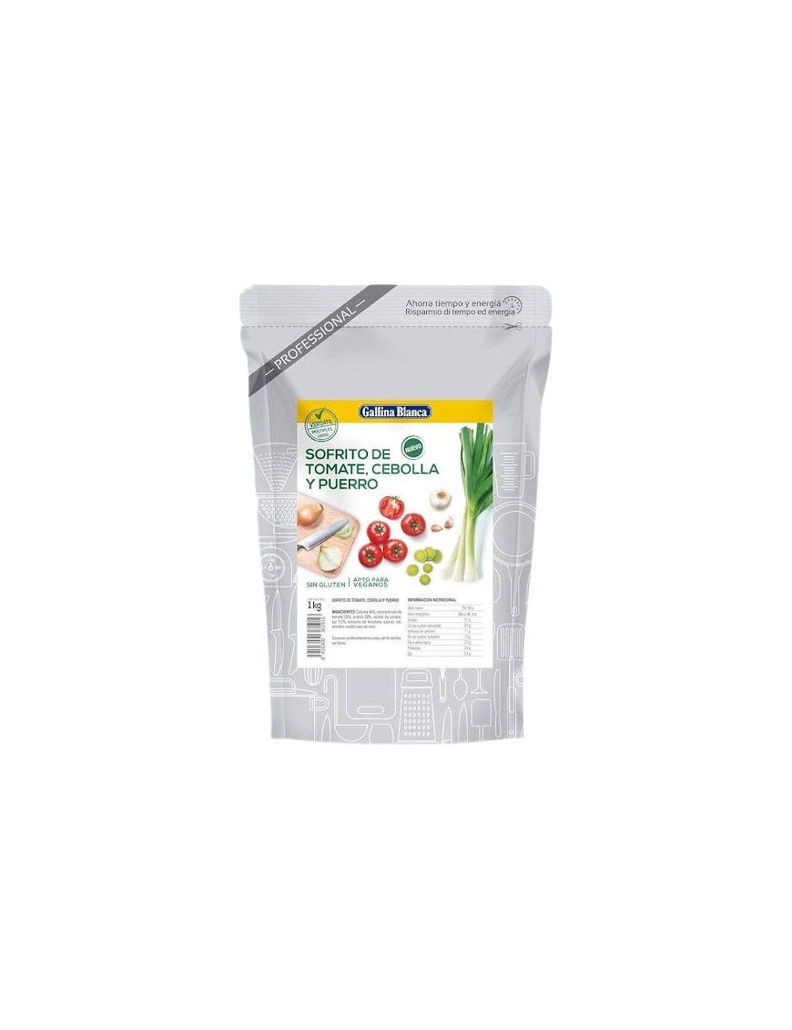 SOFRITO DE TOMATE,CEBOLLA Y PUERRO SUAVE GB B/1 KG