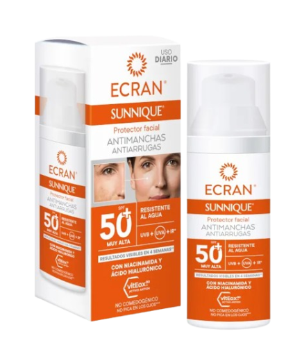SOL BRONCEADOR ECRAN ANTIMANCHAS  F-50+    50ML