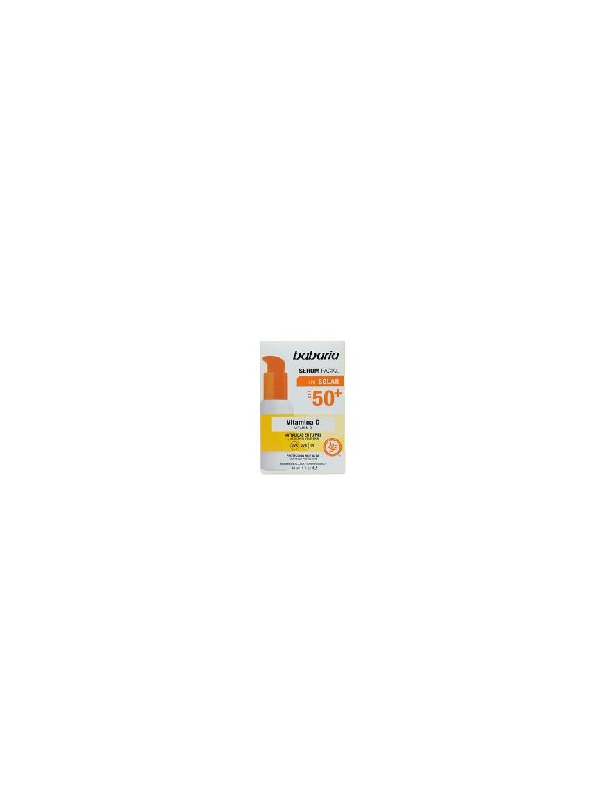 SOL BRONCEADOR BABAR SERUM VITAMINA-D  F-50+ 30ML