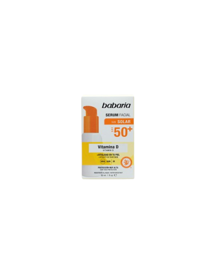 SOL BRONCEADOR BABAR SERUM VITAMINA-D  F-50+ 30ML