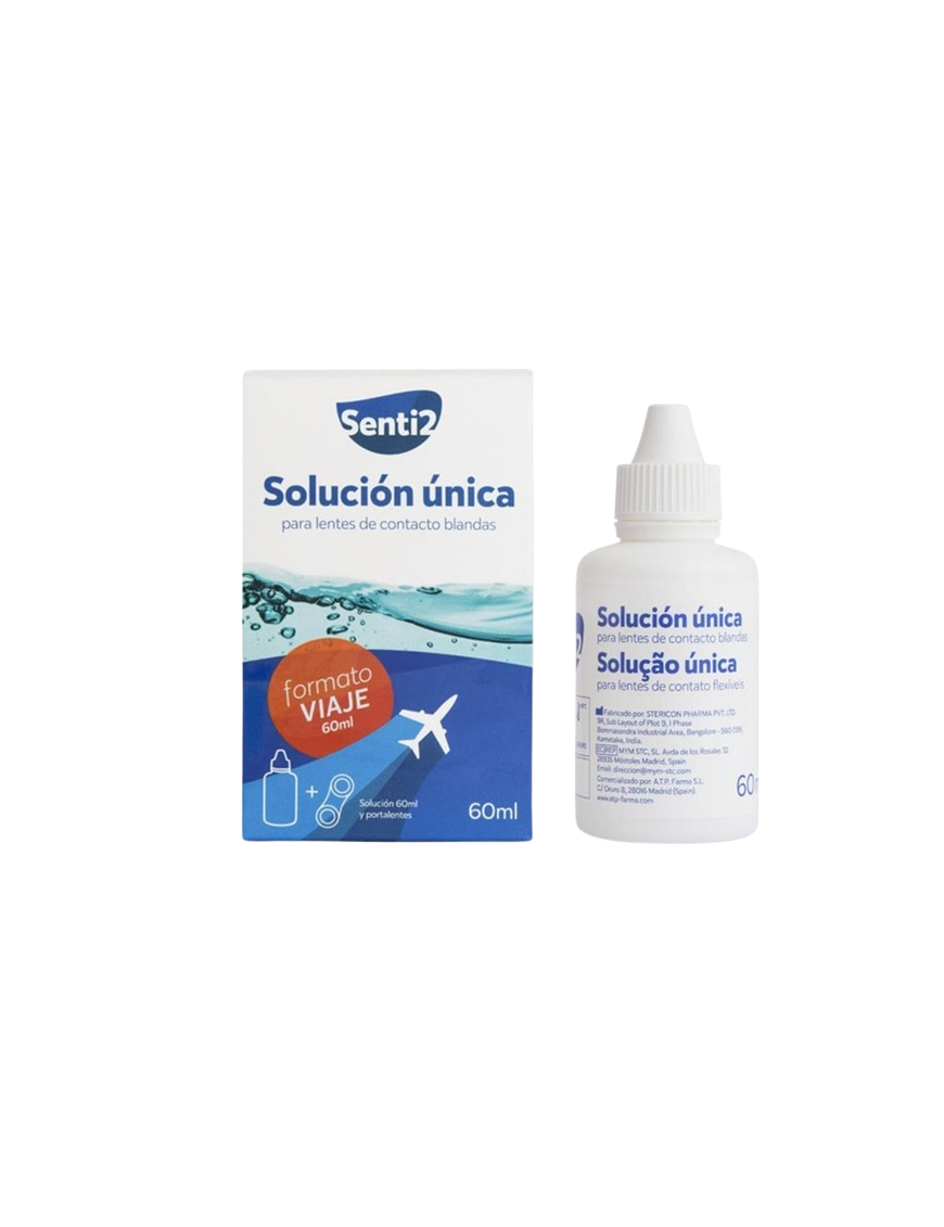 LIQUIDO LENTILLAS SENTI2 SOLUCION UNICA B/60ML