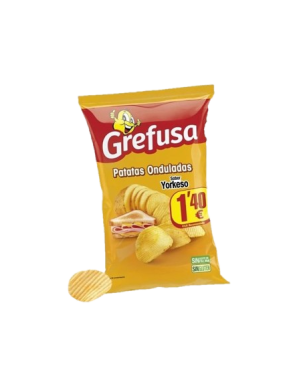 PATATAS FRITAS GREFUSA SABOR YORK QUESO B/120GR
