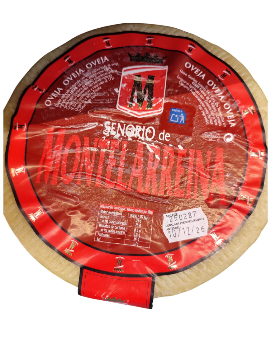 QUESO OVEJA 91974 SEÑORIO MONTELARREINA KG