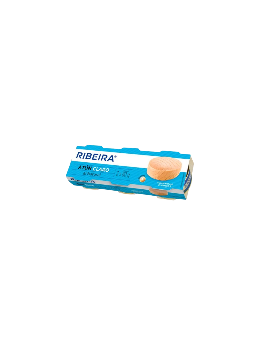 ATUN RIBEIRA CLARO NATURAL 56 GR PACK-3 UD