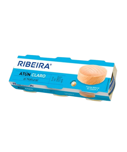 Ud Ribeira ATUN RIBEIRA CLARO NATURAL 56 GR PACK-3 UD