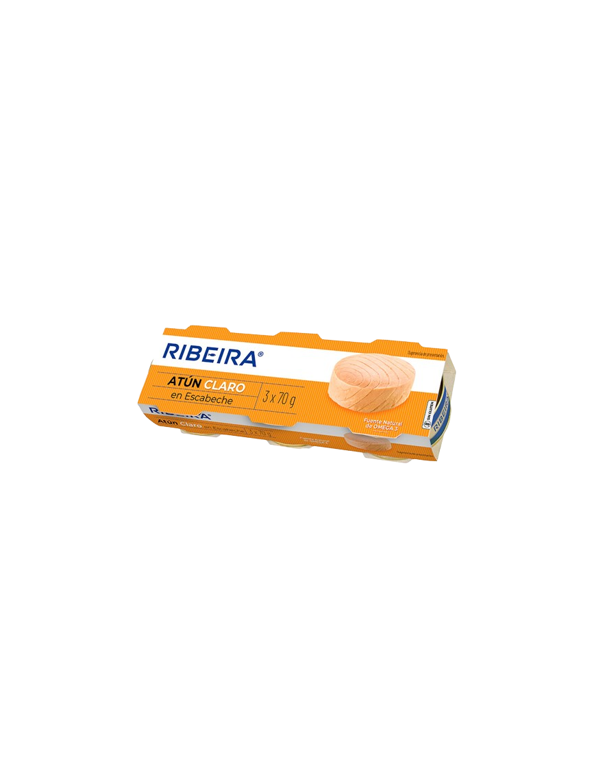 ATUN RIBEIRA CLARO ESCABECHE 52 GR PACK-3 UD
