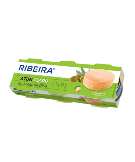 ATUN RIBEIRA A/OLIVA 52 GR PACK-3 UD