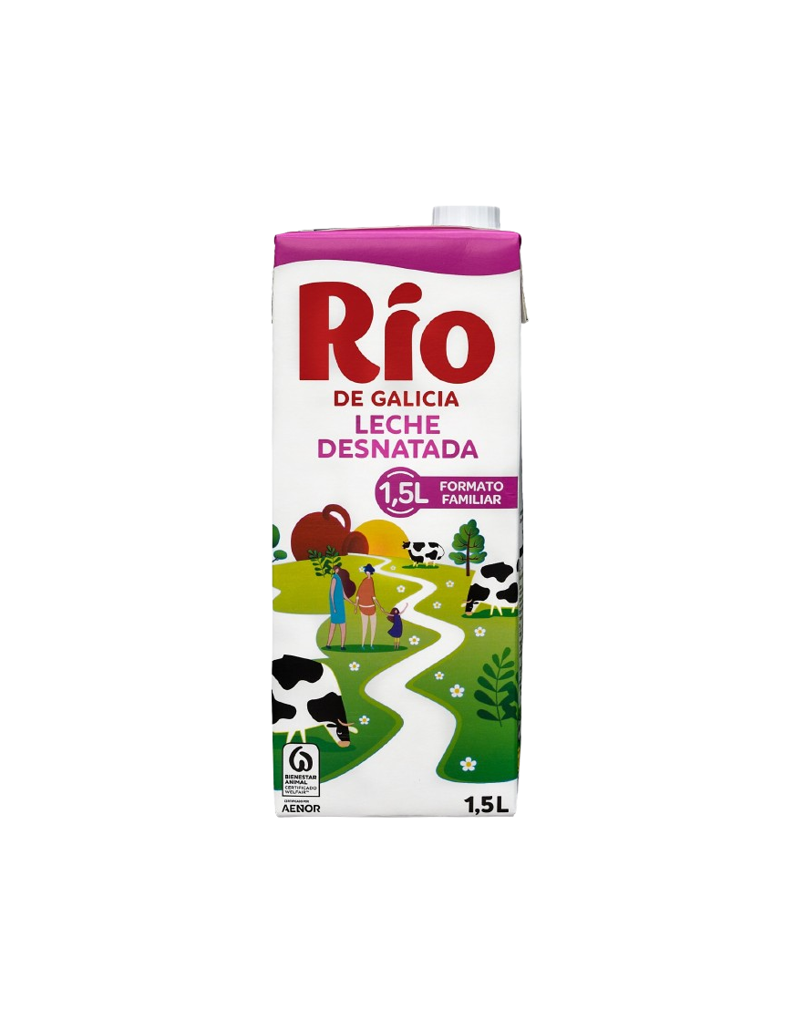 LECHE RIO CLASICA DESNATADA BRICK 1,5 L
