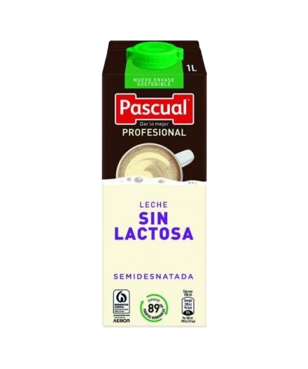 LECHE PASCUAL PROFESIONAL SIN LACTOSA/SEMI B/1L