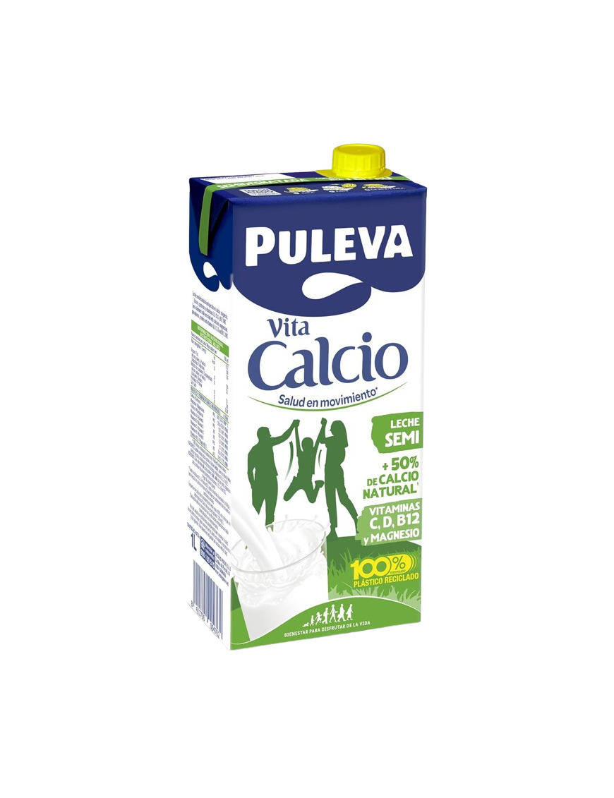 LECHE PULEVA CALCIO SEMIDESNATA BRICK 1 L