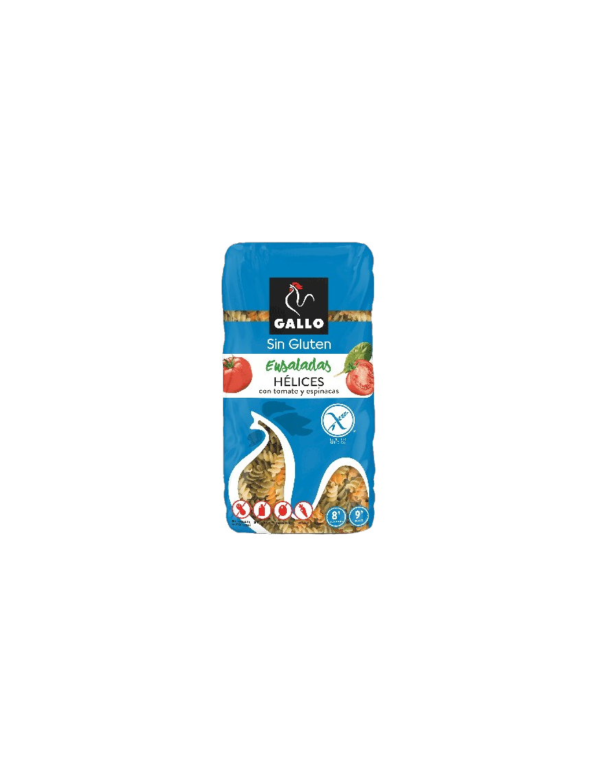 HELICES GALLO S/GLUTEN TRICOLOR ENSALADA B/450 GR