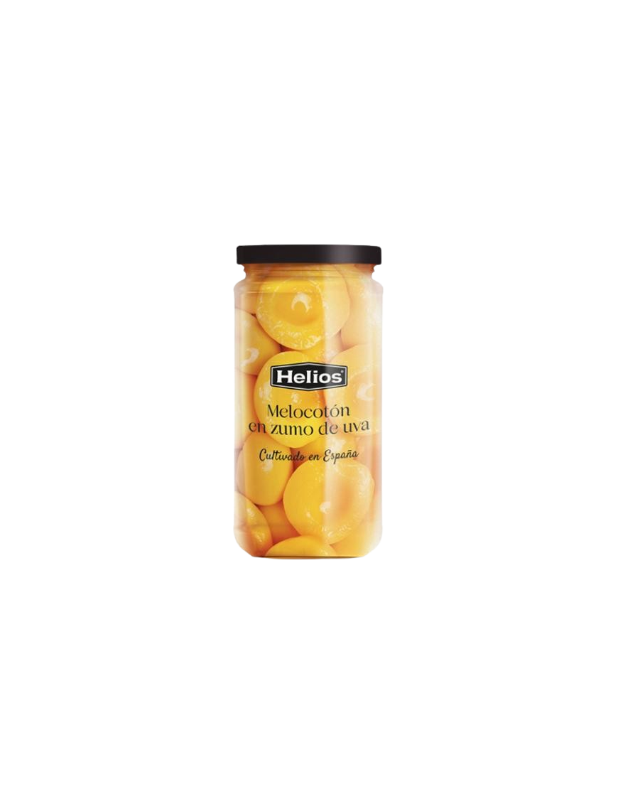 MELOCOTON EN ZUMO DE UVA HELIOS TARRO 700GR