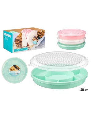 ENVASE TAPER HERMETICO C/COMPARTIMENTOS 28CM UNID