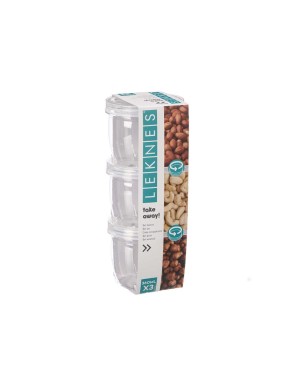 TARRO PLASTICO LEKNES 360ML P/3UD