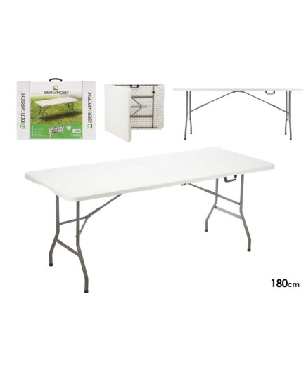 MESA PLEGABLE IBERGARDEN RESINA 180CM UNIDAD