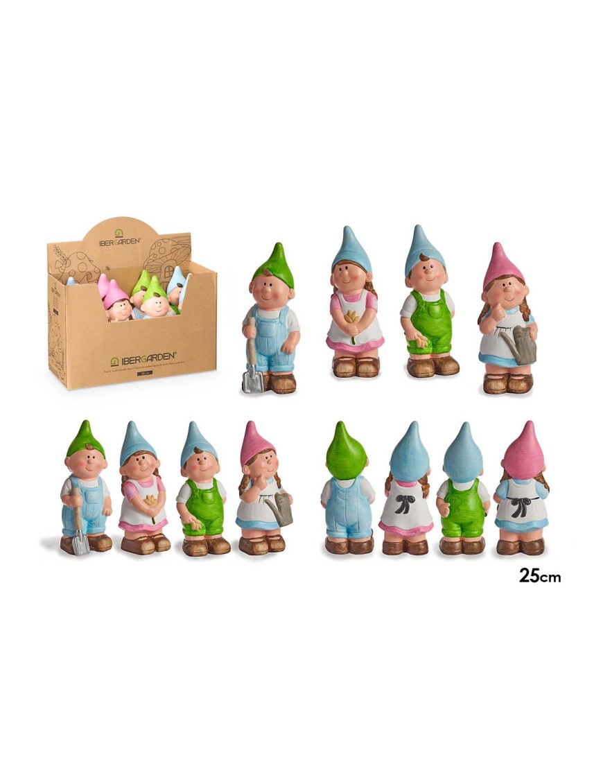 DUENDE CERAMICA IBERGARDEN COLORES 25CM UNIDAD