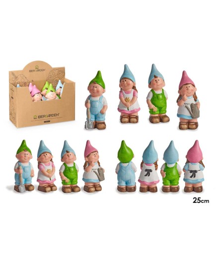 DUENDE CERAMICA IBERGARDEN COLORES 25CM UNIDAD