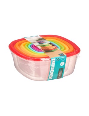 FIAMBRERA PLASTICO LEKNES CUADRADA P/7UD