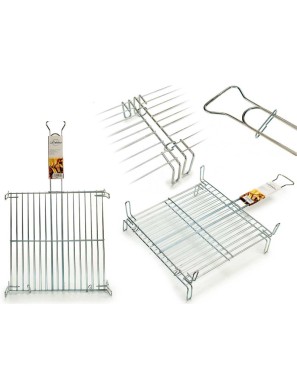 PARRILLA DOBLE ZINCADA LA DEHESA 45X45CM UNIDAD