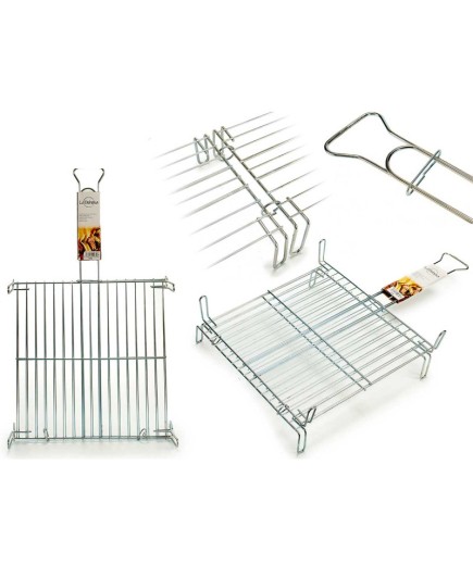PARRILLA DOBLE ZINCADA LA DEHESA 45X45CM UNIDAD