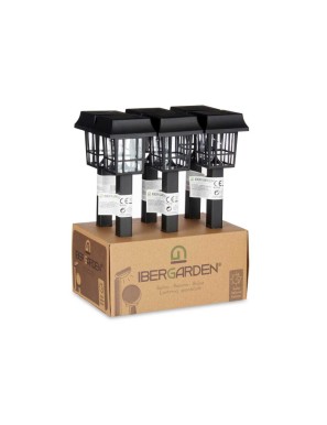 BALIZA SOLAR FAROLA IBERGARDEN NEGRA UNIDAD