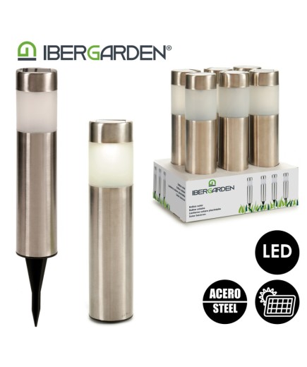 BALIZA SOLAR ACERO IBERGARDEN UNIDAD