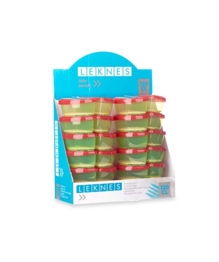 ENVASE TAPER LEKNES FRUTA Y VEGETALES 1.2L UNIDAD