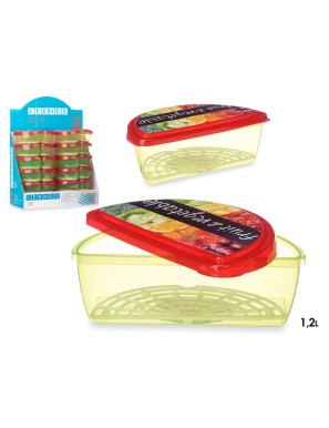 ENVASE TAPER LEKNES FRUTA Y VEGETALES 1.2L UNIDAD