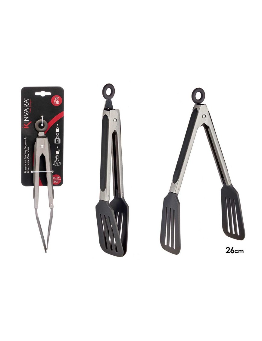 PINZA COCINA KINVARA NYLON INOX. UNIDAD