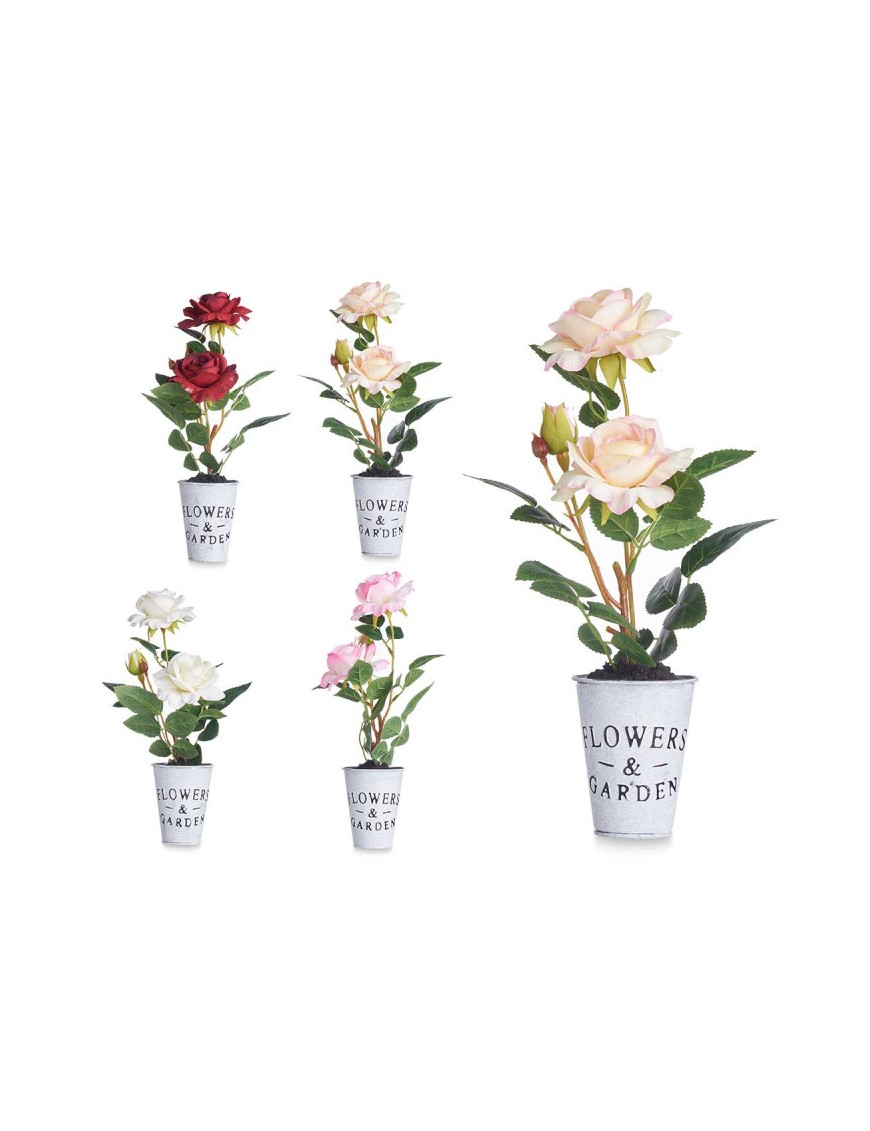 MACETA ROSAS COLORES UNIDAD