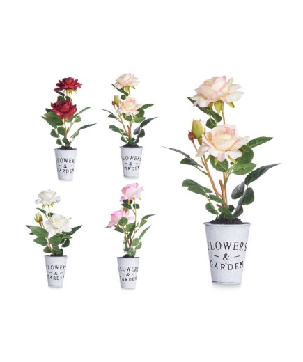 MACETA ROSAS COLORES UNIDAD