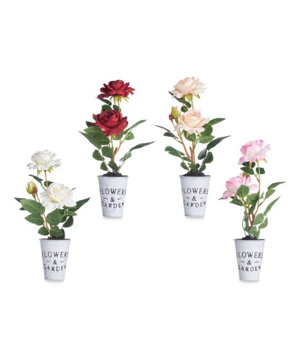 MACETA ROSAS COLORES UNIDAD
