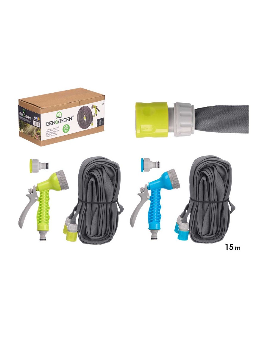 KIT MANGUERA JARDIN IBERGARDEN 15M UNIDAD
