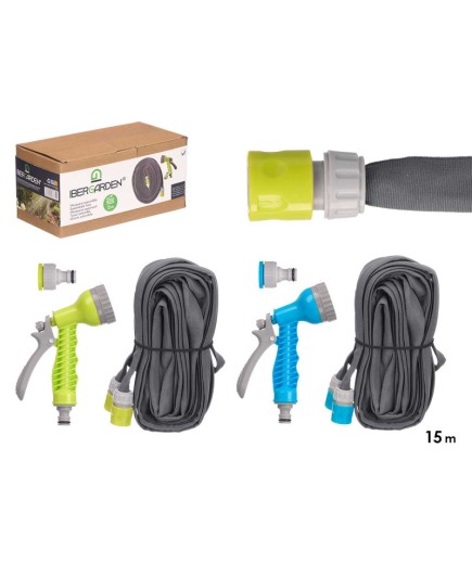 KIT MANGUERA JARDIN IBERGARDEN 15M UNIDAD