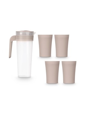 JARRA 1.4L+ 4 VASOS COLORES UNIDAD