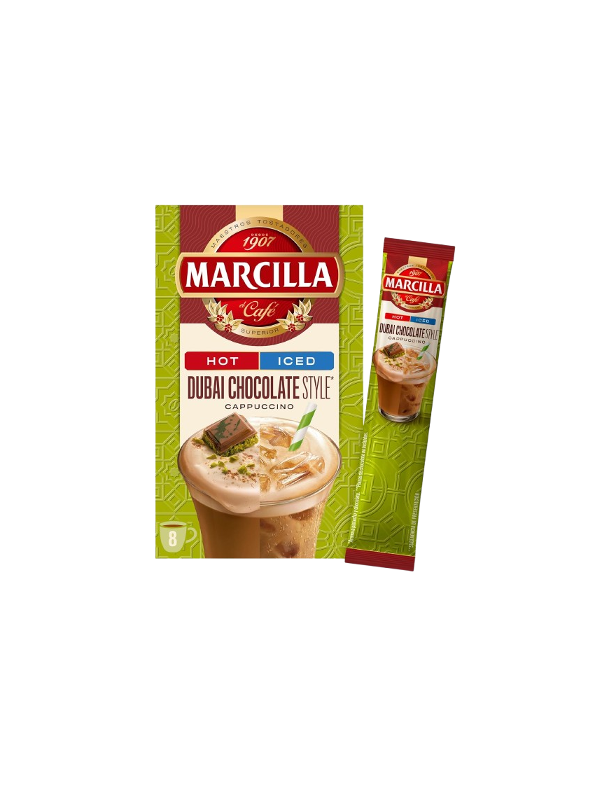 CAFE MARCILLA SOLUBLE CAPUCCINO DUBAI 8UD P/120GR