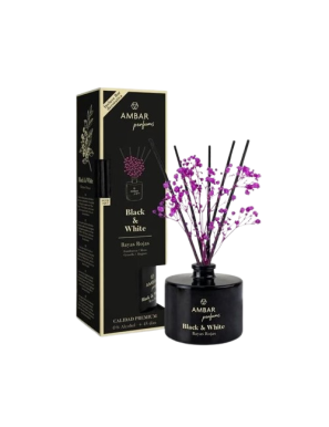 AMBIENTADOR AMBAR MIKADO B&W BAYAS ROJAS B/40ML