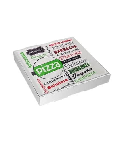 CAJA PIZZA QUALY 33X33X4  PAQ/100 UD