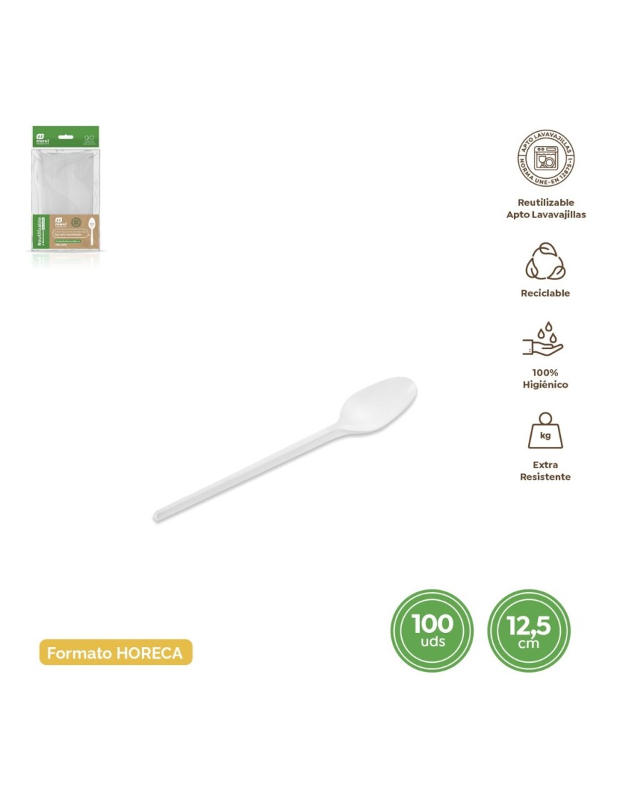CUCHARA PLASTICO CAFE MAXI  RF/5153R B/100 UD