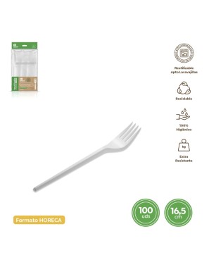 TENEDOR PLASTICO MAXI RF/5152R B/100 UD